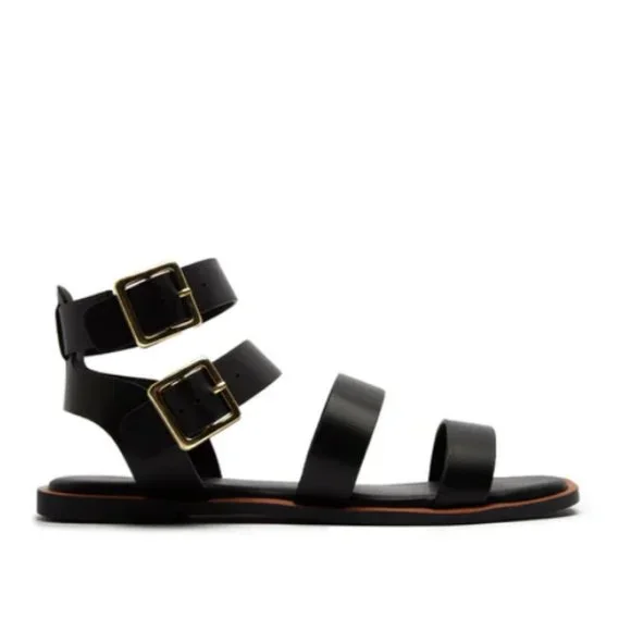 !! NEW !! Strappy Gladiator Sandals in Gold Champagne - Picture 10 of 12